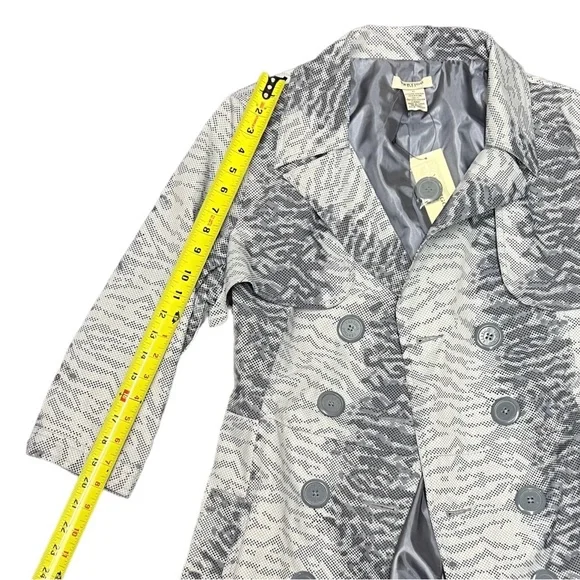 Vertigo Print Trench Coat (NWT) / Size: XL / Color: Blue / Item# 1-21901 - Picture 5 of 6